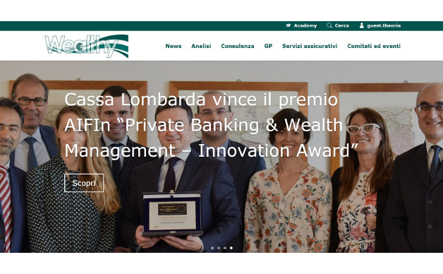 Cassa Lombarda lancia Wealthy, la piattaforma online dedicata ai Private Banker della Banca